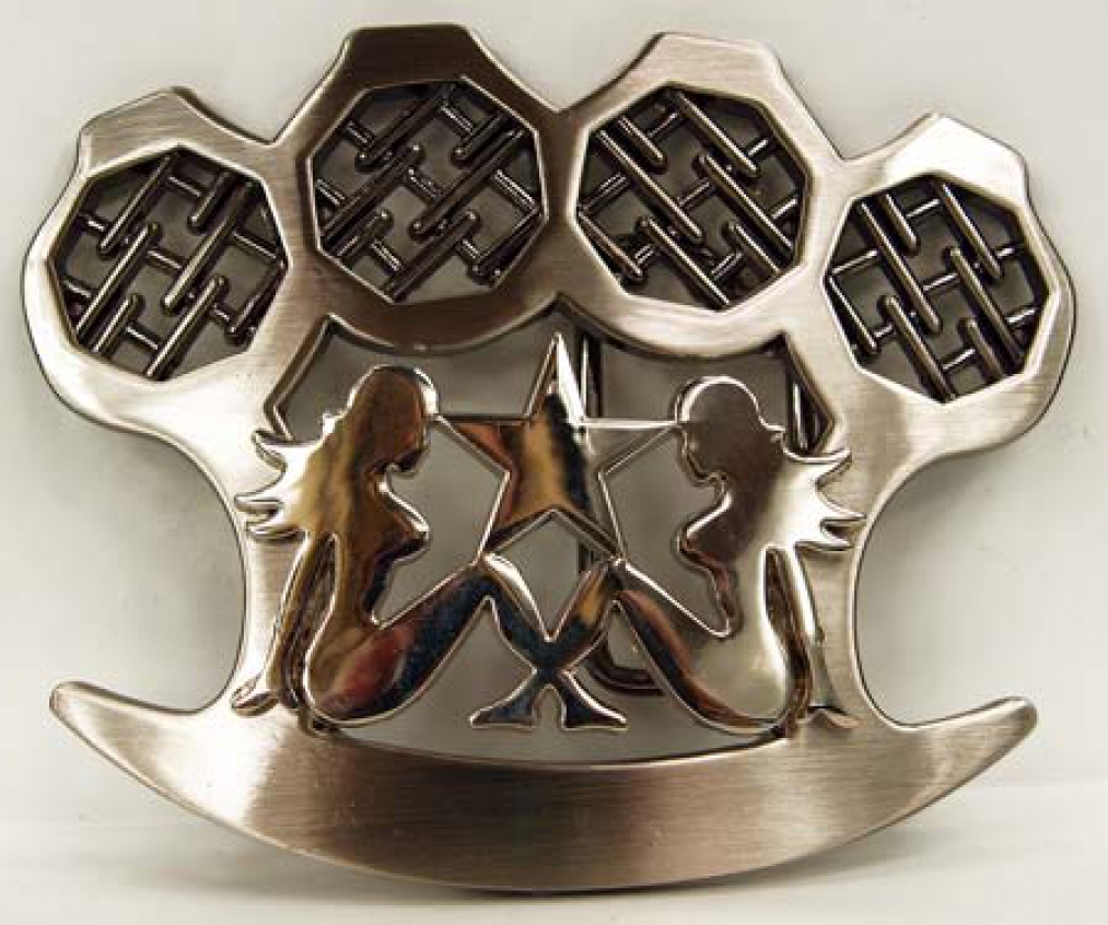 Brass knuckle belt buckle Lookup BeforeBuying