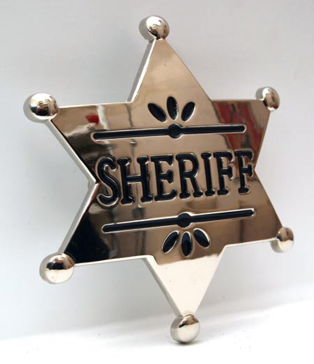 Sheriff's Star Buckle, Shooter, Western, Outlaw, Marshall, Belt Buckle